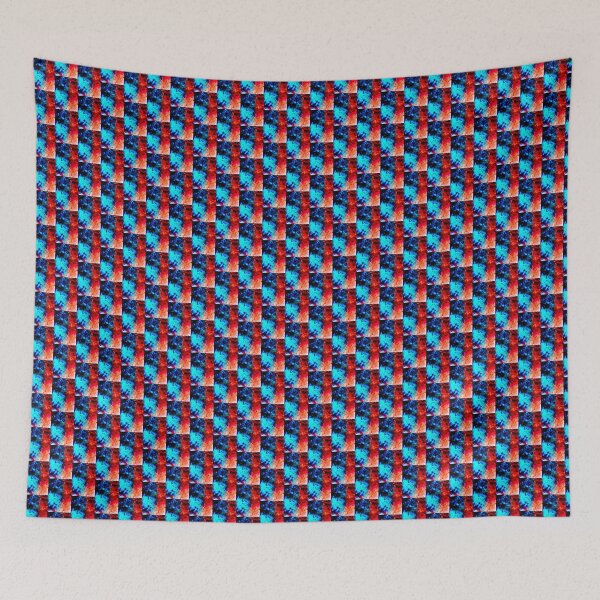 Item preview, Abstract Red and Blue Fireworks designed and sold by mizdarknezz3.