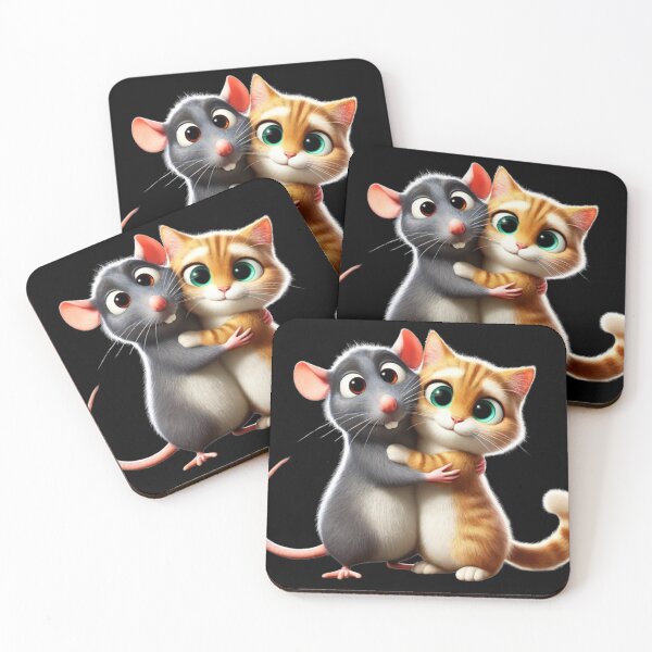 Item preview, Kitten and Rat: An Unexpected Embrace designed and sold by AmigosFurEver.