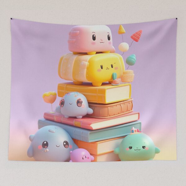 Item preview, illustration books in the style of kawaii art designed and sold by Nanthikan.