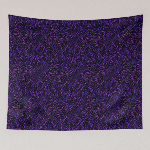 Item preview, Twisted Purple Crystal Outline on Black Pattern designed and sold by TheRulerofEarth.