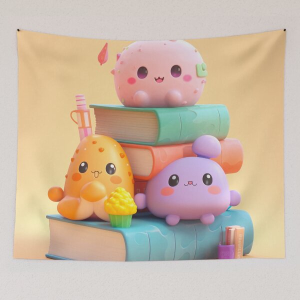 Item preview,  illustration books in the style of kawaii art designed and sold by Nanthikan.