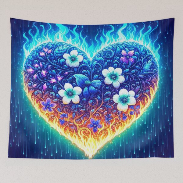 Item preview, Flaming Flowers  designed and sold by connie campbell.