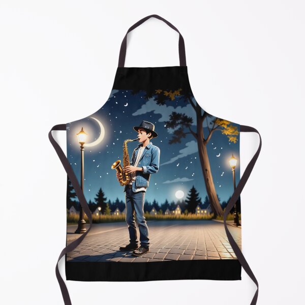 Item preview, Saxophonist under the stars designed and sold by Artbellachi.