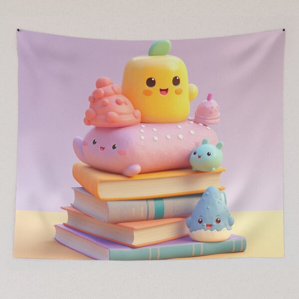 Item preview,  illustration books in the style of kawaii art designed and sold by Nanthikan.