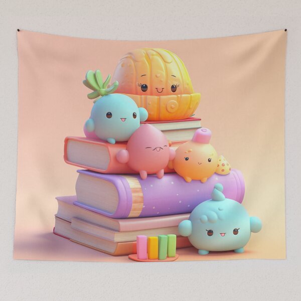 Item preview,  illustration books in the style of kawaii art designed and sold by Nanthikan.