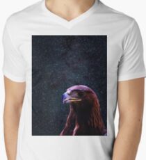 Simple Eagle in Space 3 Men's V-Neck T-Shirt