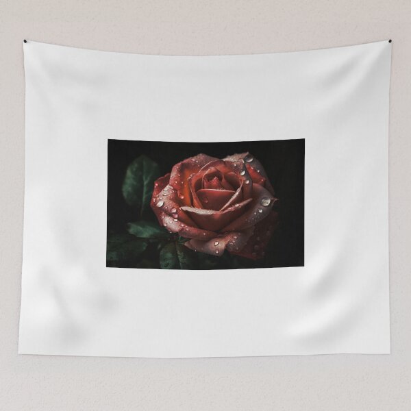 Item preview, Rose in dewdrop designed and sold by DeMuurdecoratie.