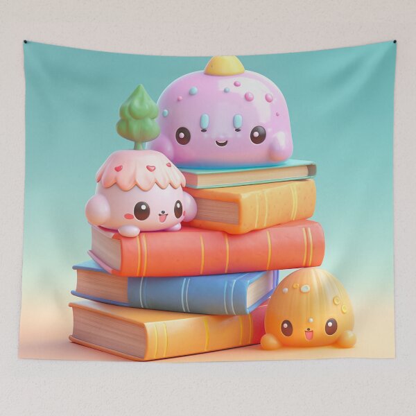 Item preview, illustration books in the style of kawaii art designed and sold by Nanthikan.