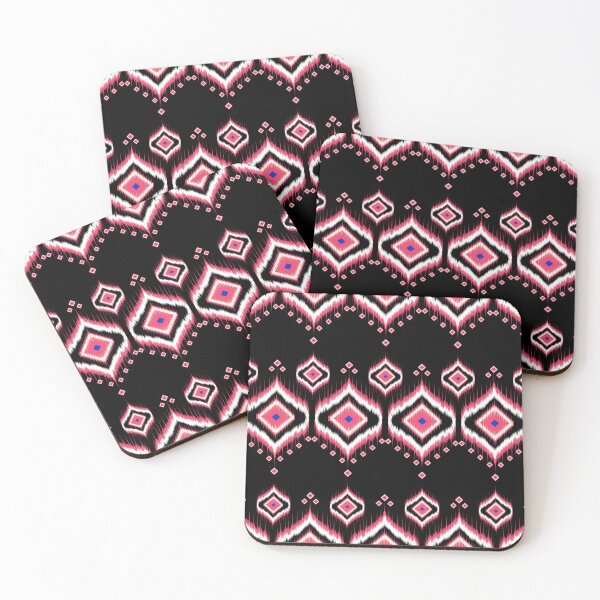 Item preview, Oriental pink Ikat designed and sold by teaw-teaw.