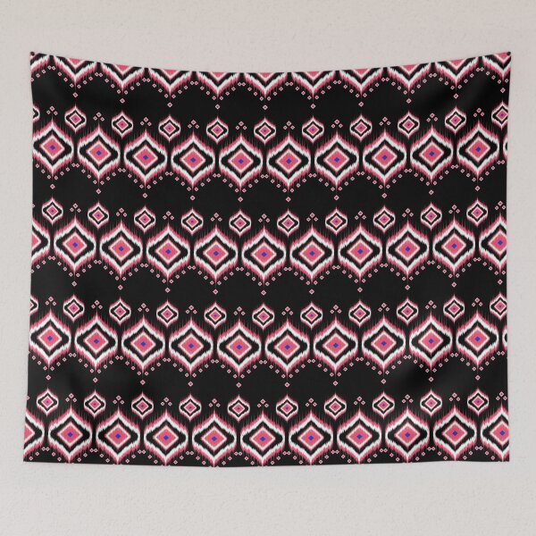 Item preview, Oriental pink Ikat designed and sold by teaw-teaw.