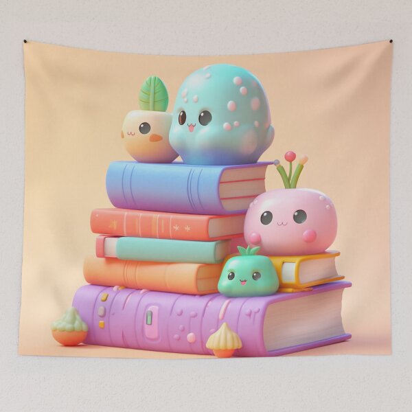Item preview, illustration books in the style of kawaii art designed and sold by Nanthikan.