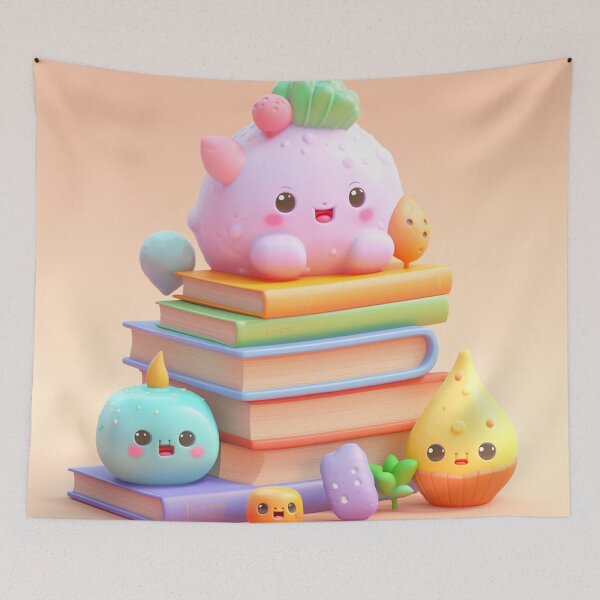Item preview,  illustration books in the style of kawaii art designed and sold by Nanthikan.
