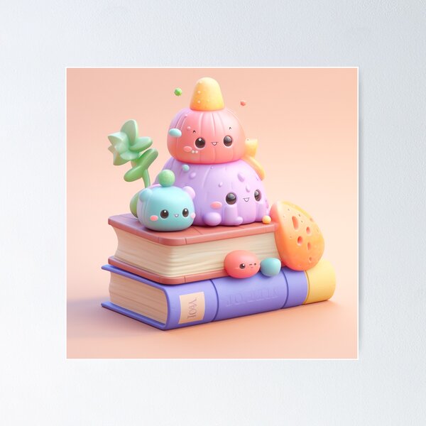 Item preview, illustration books in the style of kawaii art designed and sold by Nanthikan.