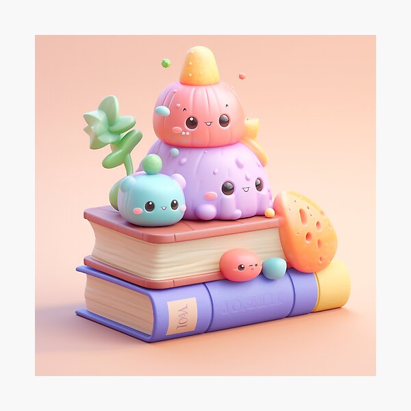 Item preview, illustration books in the style of kawaii art designed and sold by Nanthikan.