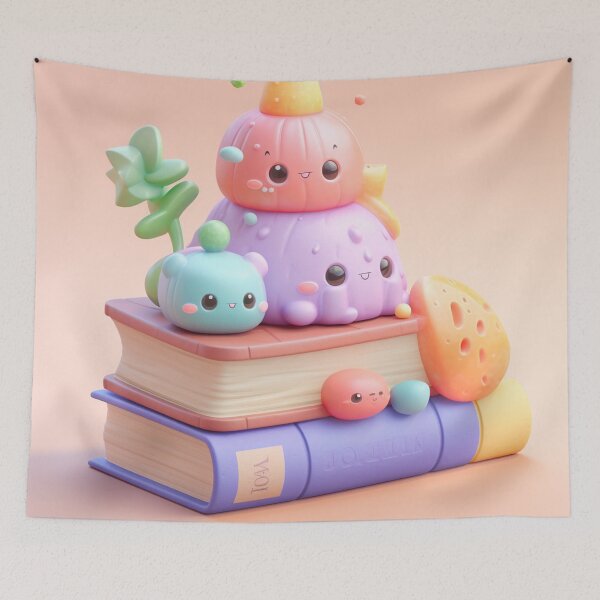 Item preview, illustration books in the style of kawaii art designed and sold by Nanthikan.
