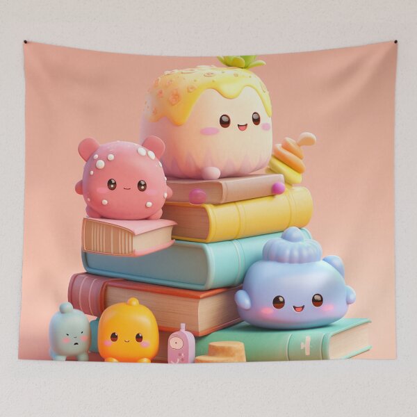 Item preview, illustration books in the style of kawaii art designed and sold by Nanthikan.