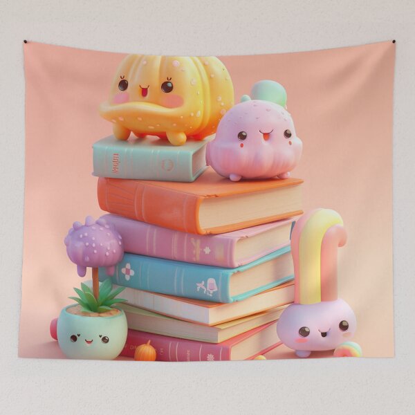 Item preview,  illustration books in the style of kawaii art designed and sold by Nanthikan.