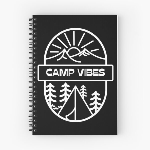 Item preview, Camp Vibes With Mountains Background Line Art Style designed and sold by ILOVEART247.