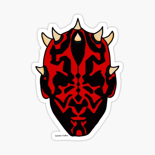 Vista previa del artículo con la obra «Darth Maul», diseñado y vendido por AutumnsGallery.