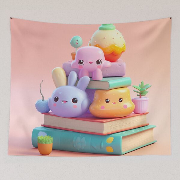 Item preview,  illustration books in the style of kawaii art designed and sold by Nanthikan.
