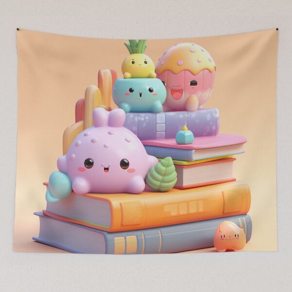 Item preview,  illustration books in the style of kawaii art designed and sold by Nanthikan.