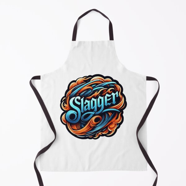 Item preview, Slagger: Blazing Blue & Orange Lettering designed and sold by Andy-Many-Ideas.