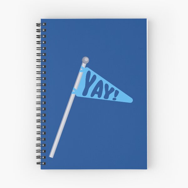 Item preview, Blue YAY! Flag from Sadness in Headquarters designed and sold by YonderAndBeyond.