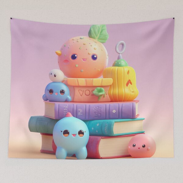 Item preview,  illustration books in the style of kawaii art designed and sold by Nanthikan.