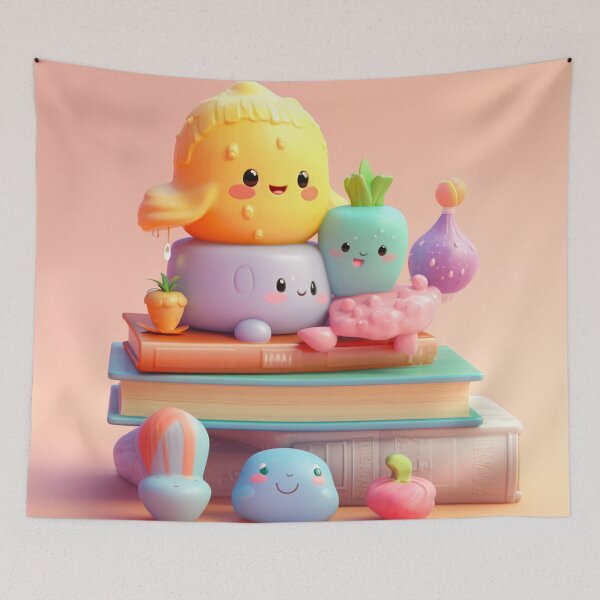 Item preview, illustration books in the style of kawaii art designed and sold by Nanthikan.