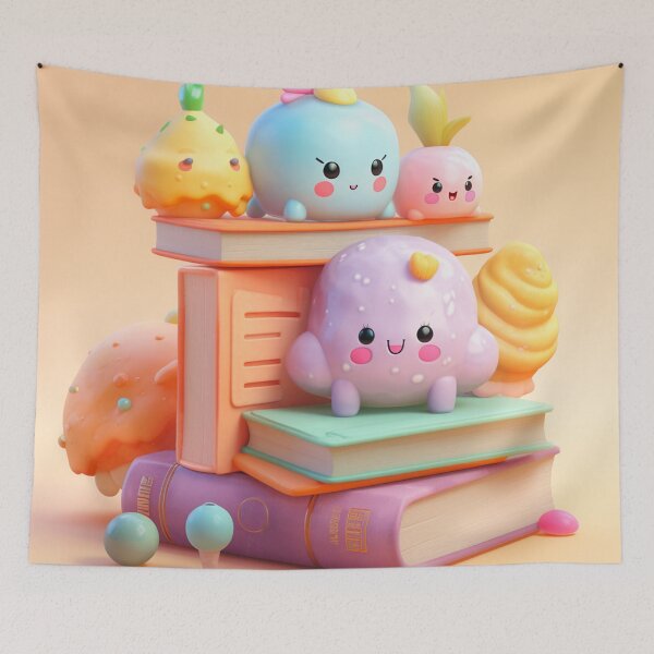 Item preview, illustration books in the style of kawaii art designed and sold by Nanthikan.