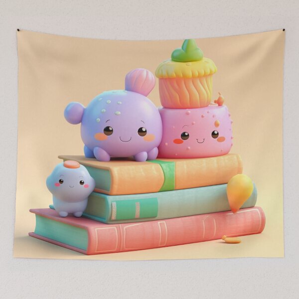 Item preview, illustration books in the style of kawaii art designed and sold by Nanthikan.