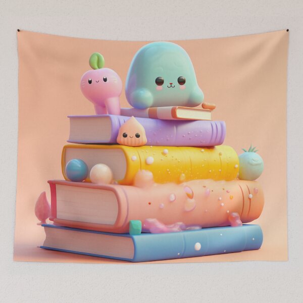 Item preview, illustration books in the style of kawaii art designed and sold by Nanthikan.