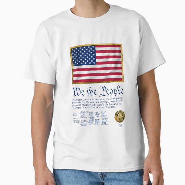 Item preview, We The People, United States Preamble with Signatures & Gold Seal designed and sold by TQDitty.