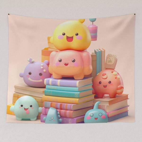 Item preview,  illustration books in the style of kawaii art designed and sold by Nanthikan.