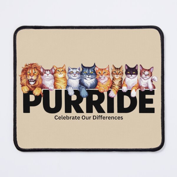 Item preview, PURRIDE Cats- Celebrate Our Differences designed and sold by 17trifecta.
