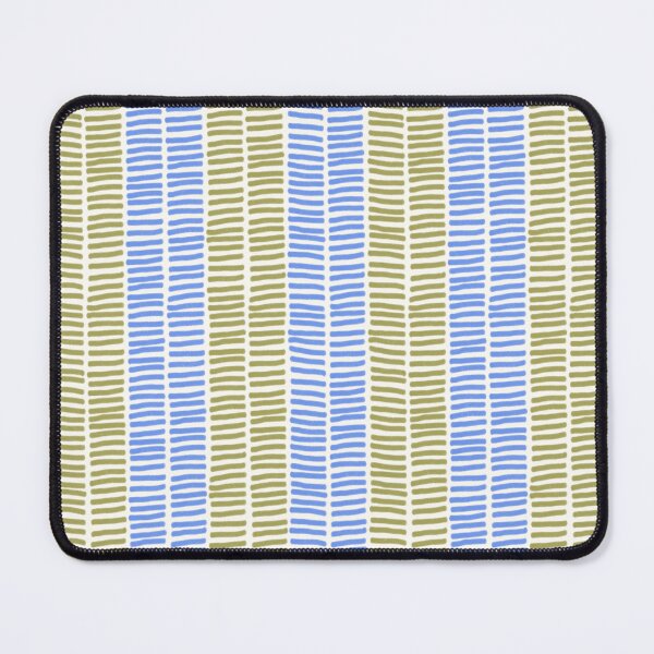 Item preview, short line pattern of blue and green designed and sold by amee _artshop.