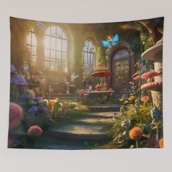 Item preview, Fairytale Garden Escape in Wonderland Room designed and sold by BlareBlare.