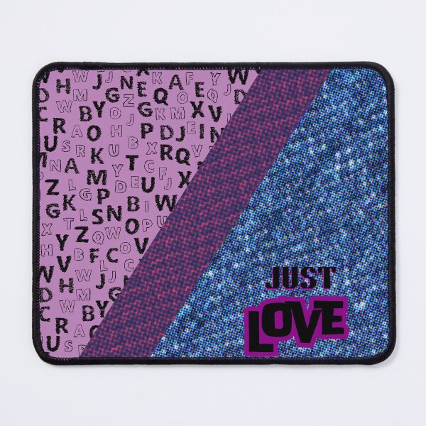 Item preview, A unique alphabet doodle with denim type art in purple. designed and sold by Chicas-wonder.