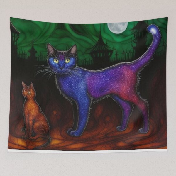 Item preview, Gothic Haunting Black Cats designed and sold by TheDarkWardrobe.