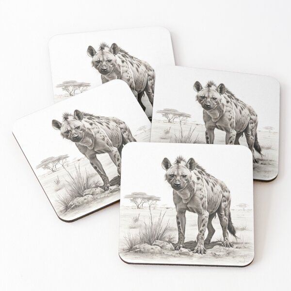Item preview, Pencil drawn Hyena designed and sold by Pencil-Art.