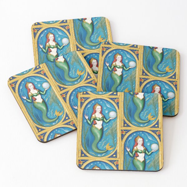 Item preview, Mermaid with Crystal ball- Renaissance Style Painting designed and sold by AuroraXGreen.