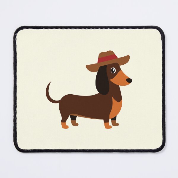 Item preview, Cowboy Dachshund - Cute Western Puppy Dog in a Hat  designed and sold by Lovekica.