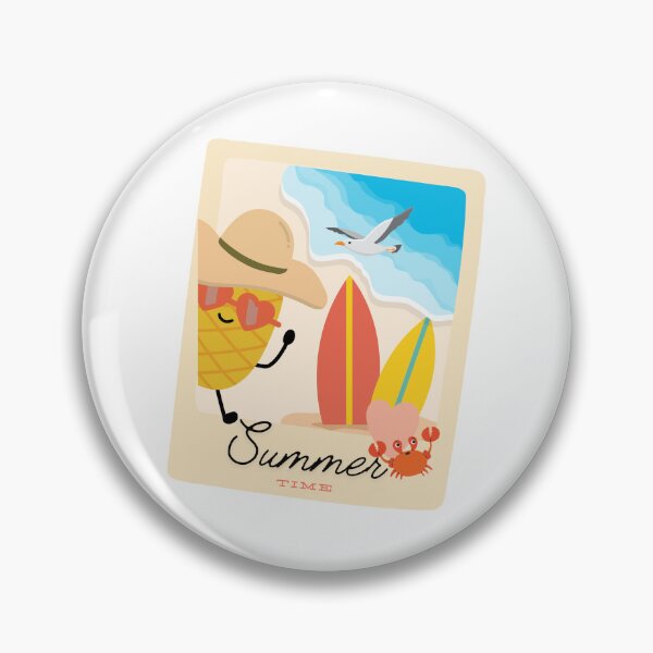 Item preview, Summer time Cute Pineapple on the Beach designed and sold by Inspirely.