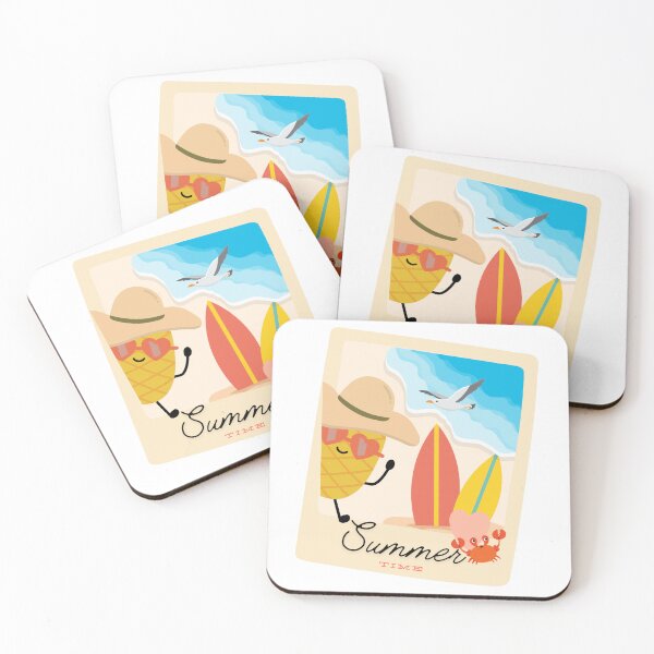 Item preview, Summer time Cute Pineapple on the Beach designed and sold by Inspirely.