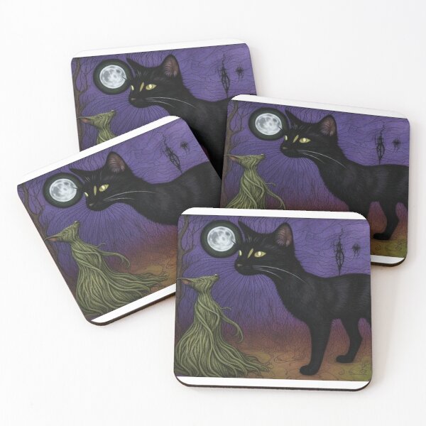 Item preview, Gothic Haunting Black Cat designed and sold by TheDarkWardrobe.