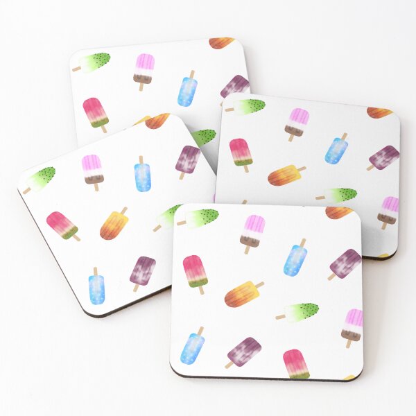 Item preview, Cute popsicle patterns of various colors designed and sold by amee _artshop.
