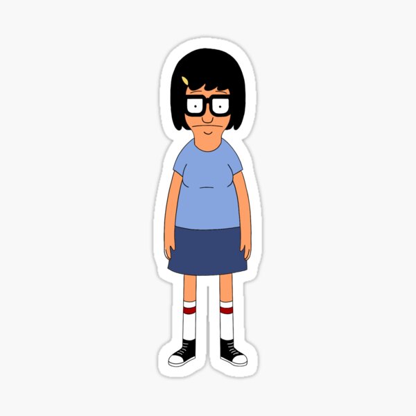 Vista previa del artículo con la obra «Tina Belcher», diseñado y vendido por SulSulStickers.