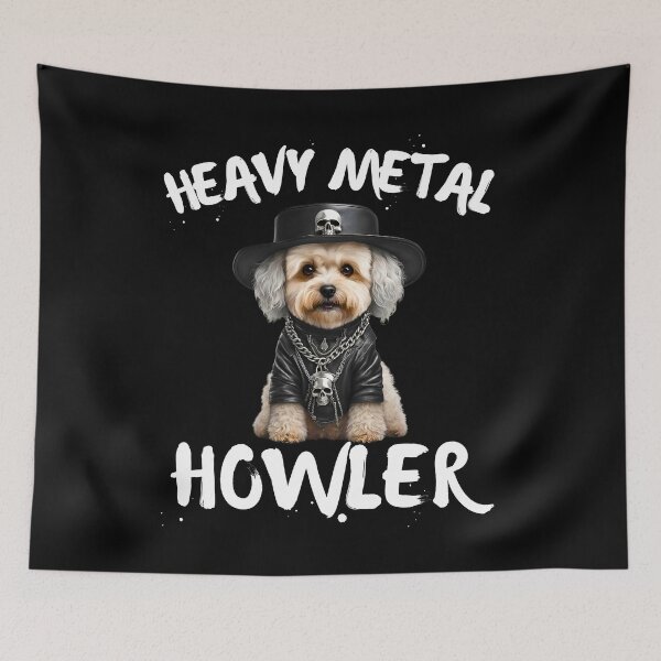 Item preview, Heavy Metal Howler Maltipoo designed and sold by Fredster1966.