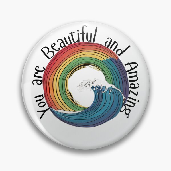 Item preview, You Are Beautiful and Amazing Rainbow Wave designed and sold by 17trifecta.