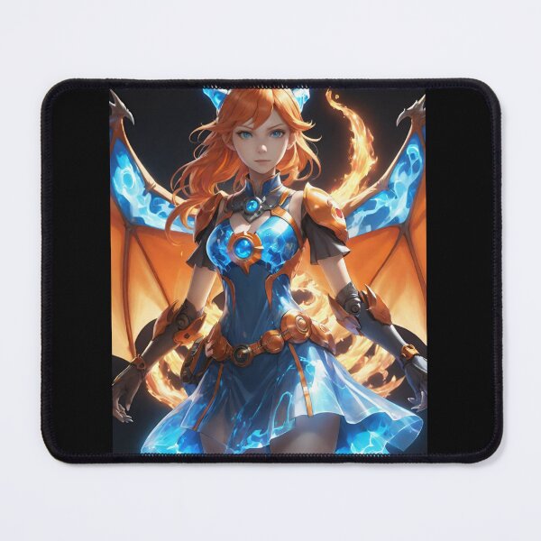 Item preview, Orange and blue dragon warrior designed and sold by Heaven Welch.
